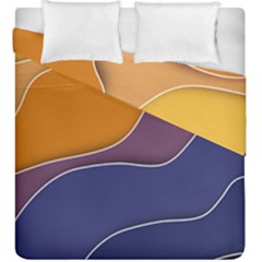 Autumn Waves Duvet Cover Double Side (king Size)