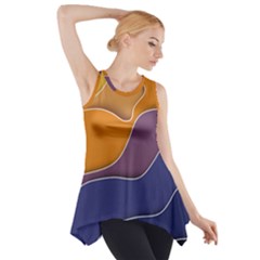 Autumn Waves Side Drop Tank Tunic