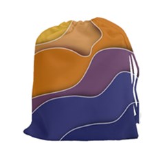 Autumn Waves Drawstring Pouch (xxl)