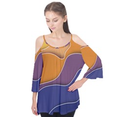 Autumn Waves Flutter Tees