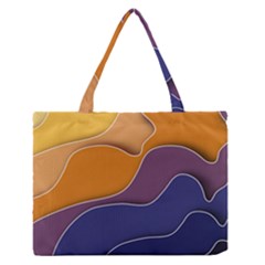 Autumn Waves Zipper Medium Tote Bag