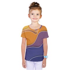 Autumn Waves Kids  One Piece Tee