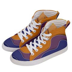 Autumn Waves Men s Hi-top Skate Sneakers