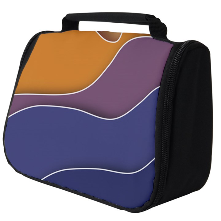 Autumn Waves Full Print Travel Pouch (Big)