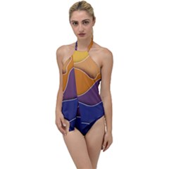 Autumn Waves Go With The Flow One Piece Swimsuit