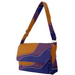 Autumn Waves Full Print Messenger Bag by HermanTelo