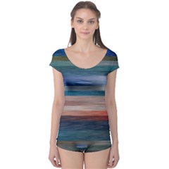 Background Horizontal Lines Boyleg Leotard 