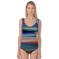 Background Horizontal Lines Princess Tank Leotard  by HermanTelo