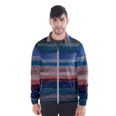 Background Horizontal Lines Men s Windbreaker