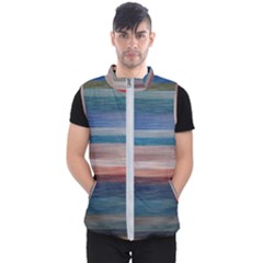 Background Horizontal Lines Men s Puffer Vest