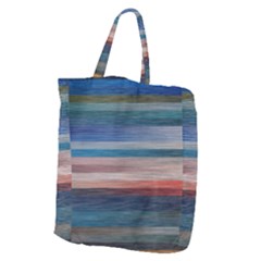 Background Horizontal Lines Giant Grocery Tote