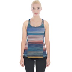 Background Horizontal Lines Piece Up Tank Top