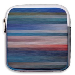 Background Horizontal Lines Mini Square Pouch