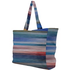 Background Horizontal Lines Simple Shoulder Bag