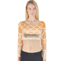 Background Skin Dragon Long Sleeve Crop Top