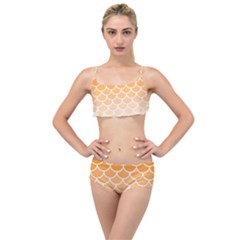 Background Skin Dragon Layered Top Bikini Set