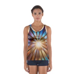 Background Spiral Abstract Sport Tank Top 