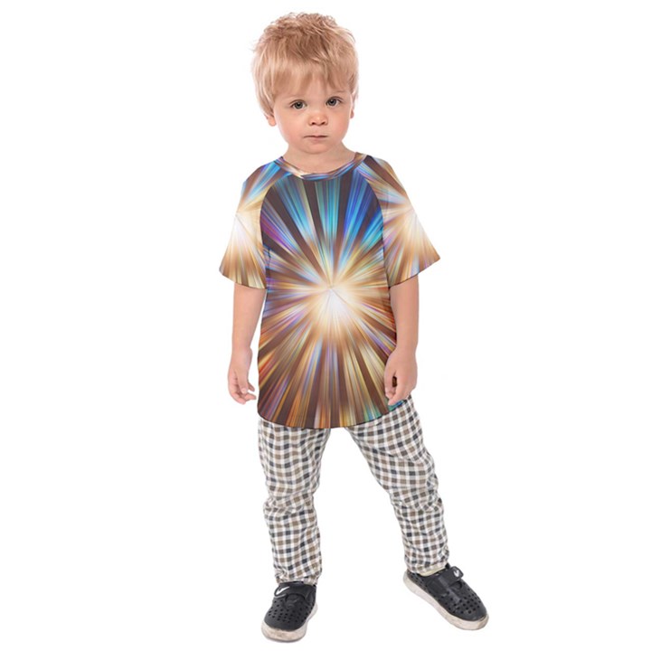 Background Spiral Abstract Kids  Raglan Tee