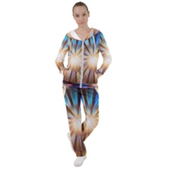 Background Spiral Abstract Women s Tracksuit