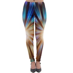 Background Spiral Abstract Lightweight Velour Leggings