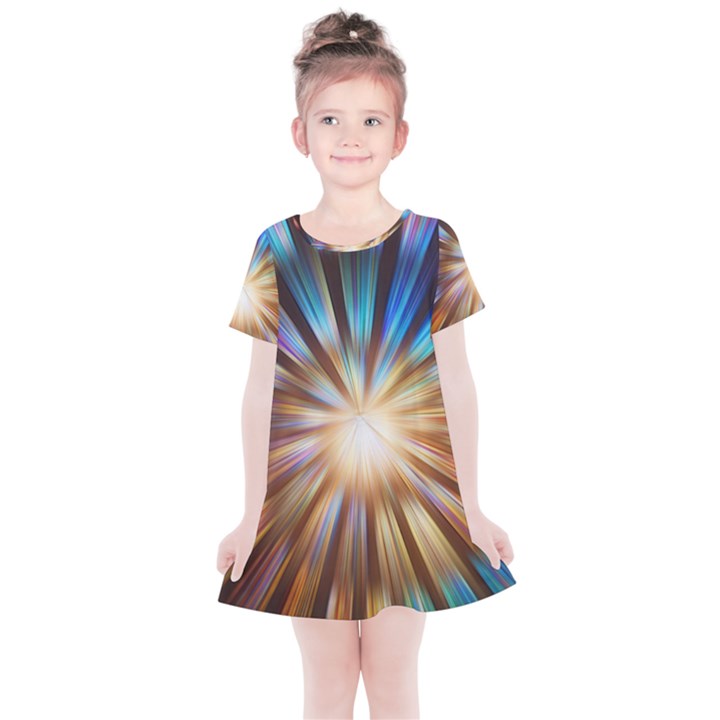 Background Spiral Abstract Kids  Simple Cotton Dress