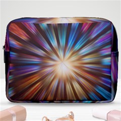 Background Spiral Abstract Make Up Pouch (large)