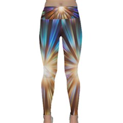 Background Spiral Abstract Lightweight Velour Classic Yoga Leggings by HermanTelo