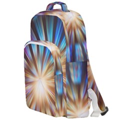 Background Spiral Abstract Double Compartment Backpack