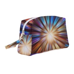 Background Spiral Abstract Wristlet Pouch Bag (medium)