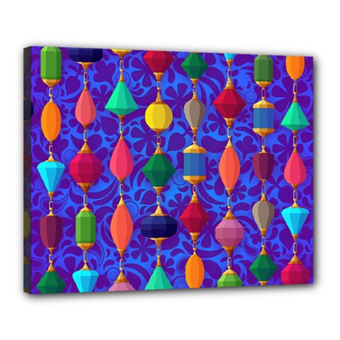 Background Stones Jewels Canvas 20  X 16  (stretched)