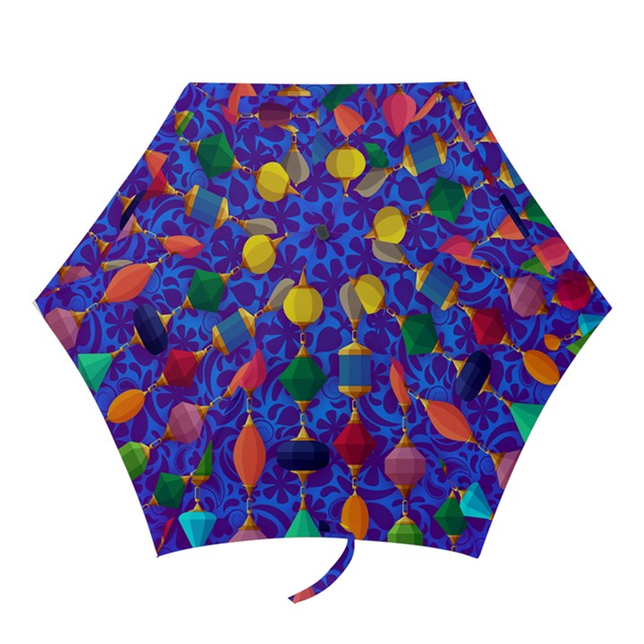 Background Stones Jewels Mini Folding Umbrellas