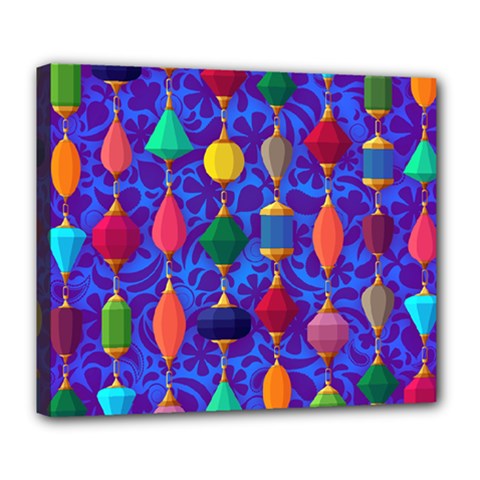 Background Stones Jewels Deluxe Canvas 24  X 20  (stretched)