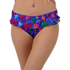 Background Stones Jewels Frill Bikini Bottom