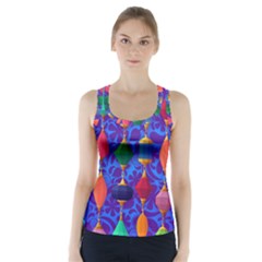 Background Stones Jewels Racer Back Sports Top