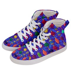 Background Stones Jewels Women s Hi-top Skate Sneakers by HermanTelo