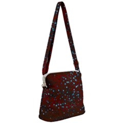 Background Star Christmas Zipper Messenger Bag by HermanTelo