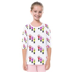 Ballet Plie Dance Ballerina Kids  Quarter Sleeve Raglan Tee