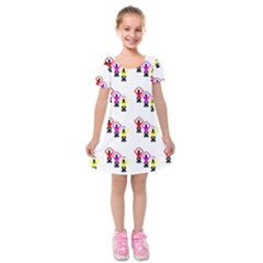 Ballet Plie Dance Ballerina Kids  Short Sleeve Velvet Dress