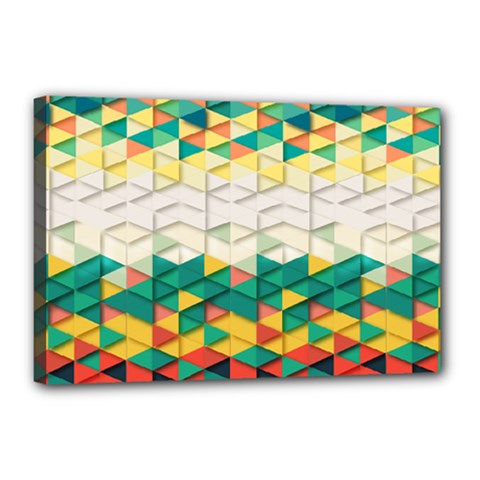 Background Triangle Canvas 18  X 12  (stretched)