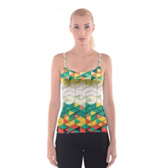 Background Triangle Spaghetti Strap Top by HermanTelo