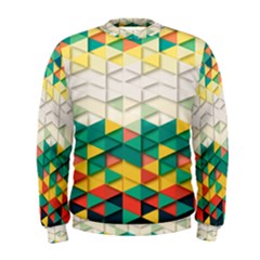 Background Triangle Men s Sweatshirt by HermanTelo