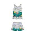 Background Triangle Kids  Boyleg Swimsuit View2