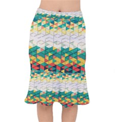 Background Triangle Mermaid Skirt