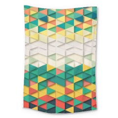 Background Triangle Large Tapestry