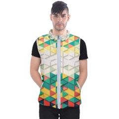 Background Triangle Men s Puffer Vest