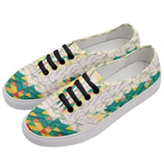 Background Triangle Women s Classic Low Top Sneakers