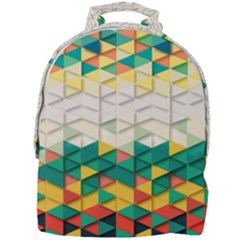 Background Triangle Mini Full Print Backpack