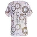 Background Watches Key Time Retro Women s Oversized Tee View2