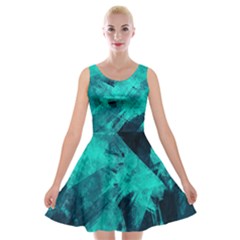 Background Texture Velvet Skater Dress