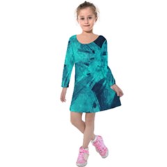 Background Texture Kids  Long Sleeve Velvet Dress